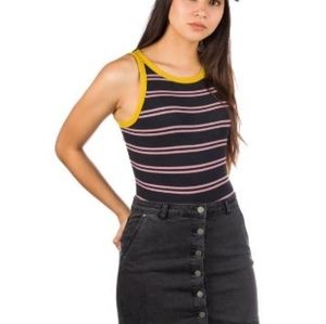 New Vans Pro Lizzie Stripe Bodysuit Size Medium